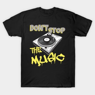 DJ Turntable Vinyl Music T-Shirt